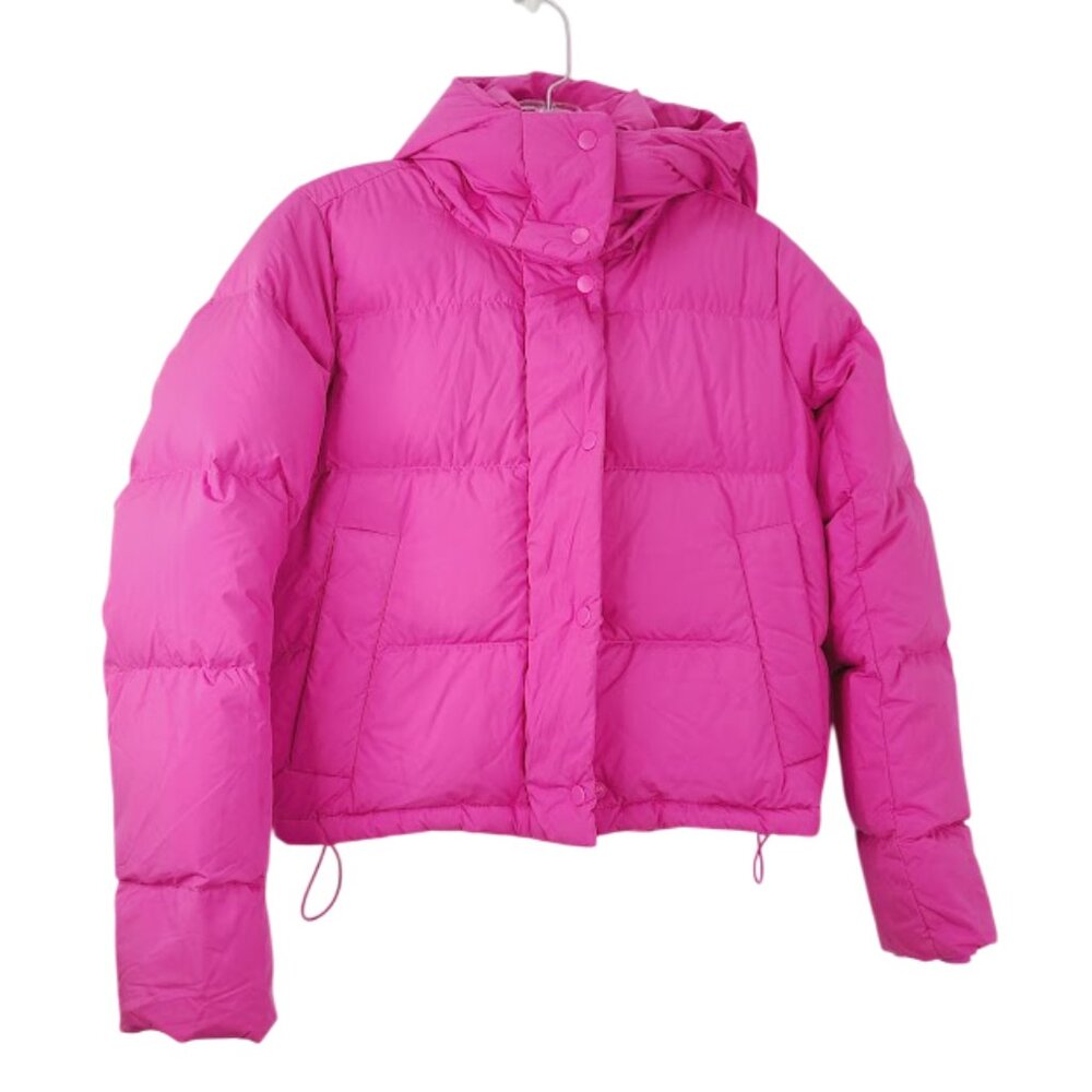 Lululemon Women's Pink Wunder Puff Super Cropped Puffer Jacket Size 2‎